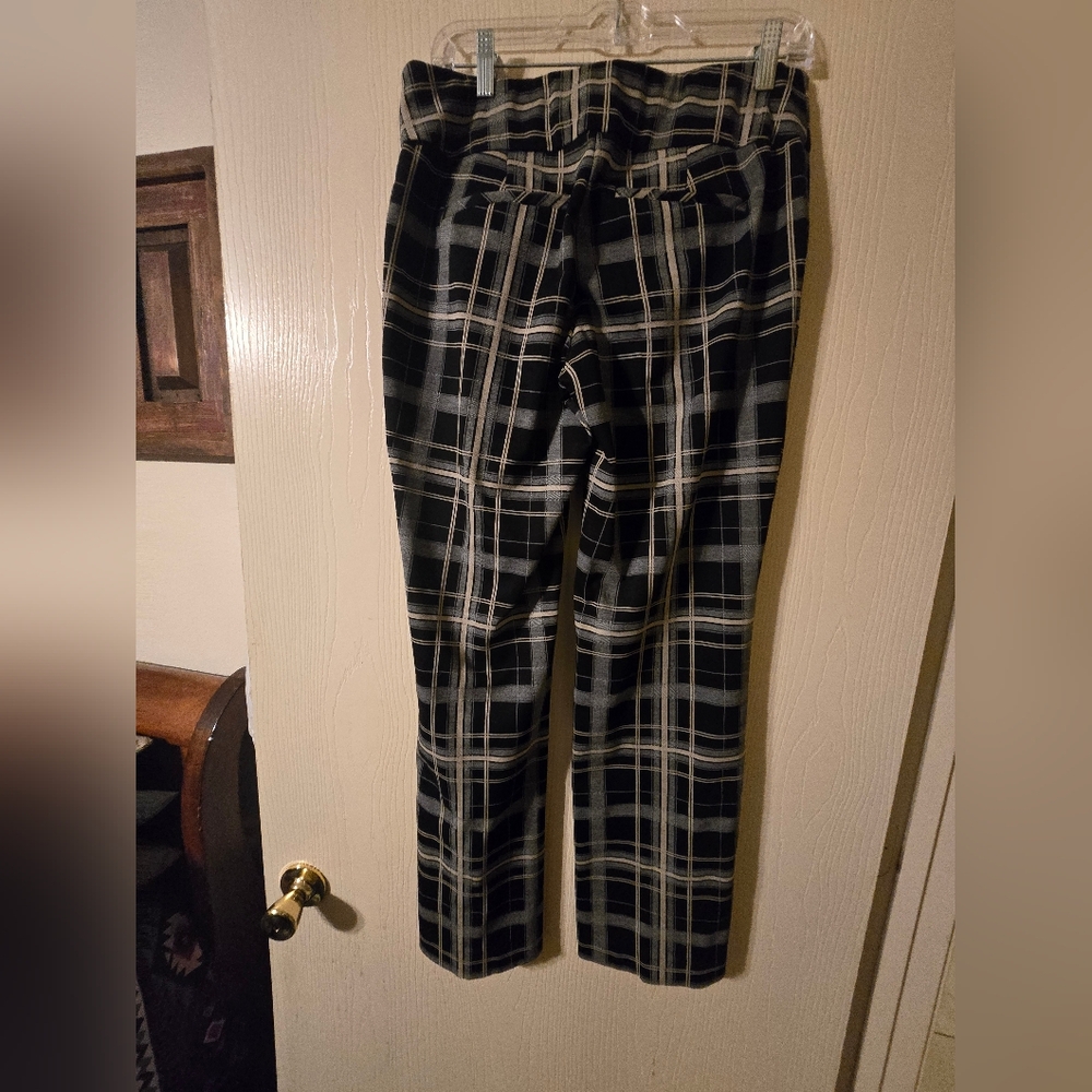Stylish Plaid Women's Boot Cut Pants